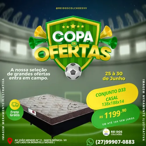 Conjunto Casal Colchão Espuma D33 + Box Casal