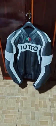 Jaqueta masculina couro tutto
