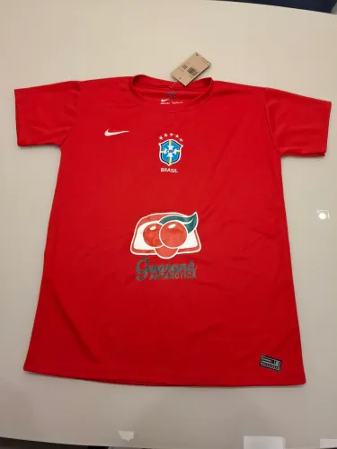 Camisa Seleção Brasileira Nike 14 anos vermelha