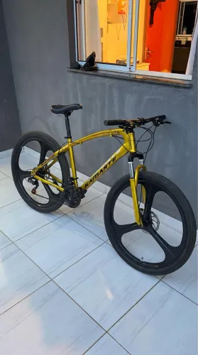 Bicicleta 21 Vel Aro 26 Aço Carbono Leopard