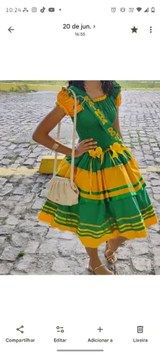 Vestido Rainha do milho.