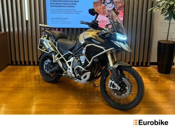 TRIUMPH TIGER 1200 RALLY EXPLORER PRETO 24/24 GASOLINA PRETA 2024/2024