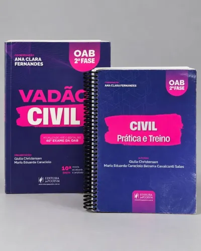 KIT COMPLETO OAB 2ª FASE CIVIL ? NOVO, SEM USO E COM MENOS DE 30 DIAS!