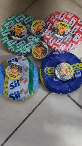 Cabo flexível de 2,5mm 4,0mm e 6,0mm  Cobrecom Corfio Sil - 100 metros 