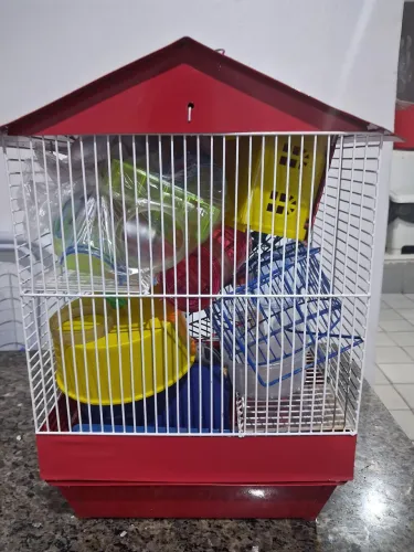 GAIOLAS PARA HAMSTER, 2 UNIDADES, JA ACOMPANHA ACESSORIOS.