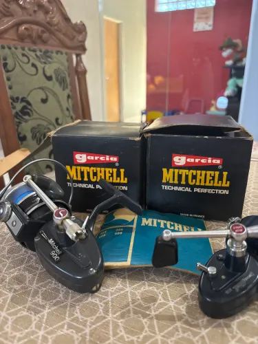 Raridade- Molinetes Mitchell 900 e 408 Hight speed Made in France