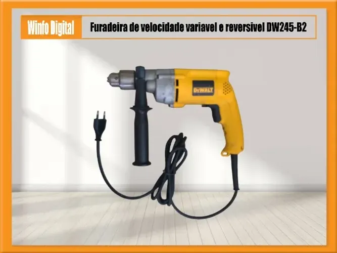 Furadeira de velocidade variável e reversível DW245-B2