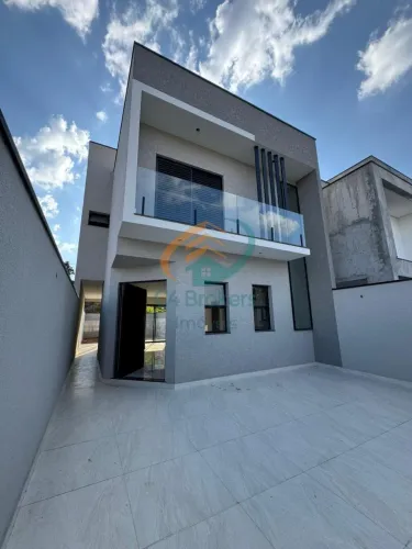 Sobrado novo 144m² 3 quartos 1 suíte 2 vagas Atibaia