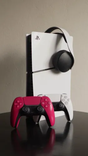 PS5 Slim 1TB Digital + 2 controles originais + headset Pulse 3D