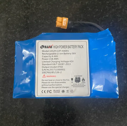 Bateria Li-ion 36V 4.4Ah 158Wh - XT60