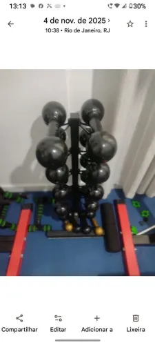 14 Halteres de 9 à 1kg.