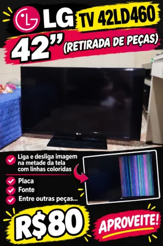 TV LG 42 polegadas retirar peças/concerto