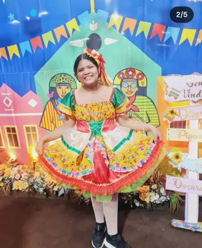 Vestido junino menina