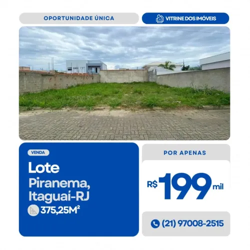 #VENDO Lote no Condomínio Village dos Coqueirais em Piranema, Itaguaí-RJ.