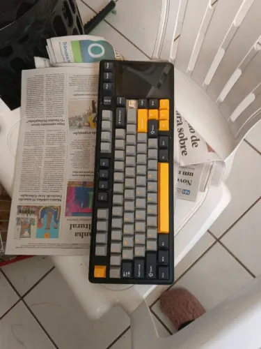 Teclado Aula com tela do display queimada 