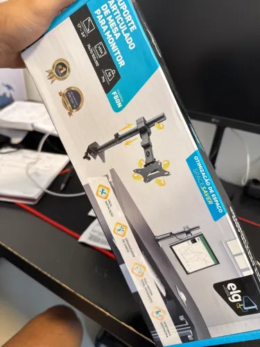 Suporte articulado de mesa para monitor