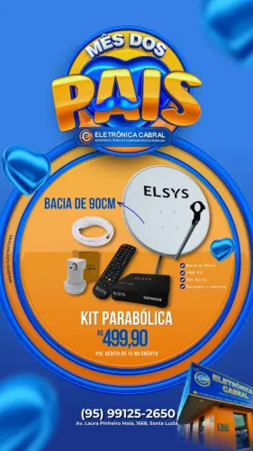 KIT PARABOLICA DIGITAL ANTENA GIGANTE ELSYS