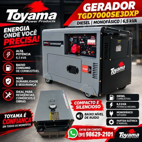 Vendo Gerador Toyama TGD7000SE3DXP