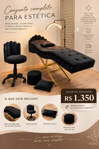 Conjunto completo para estética e designer de sobrancelha 