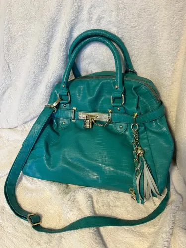 Bolsa Steve Madden original verde turquesa