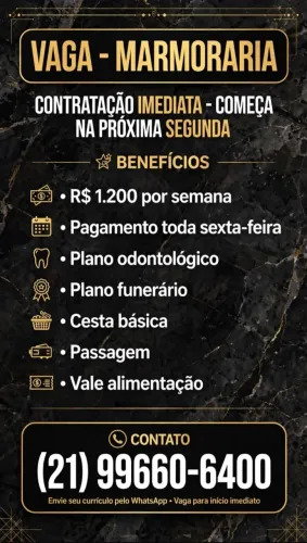 Vaga motorista, estoquista
