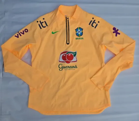 Casaco Seleção Brasileira Feminina 2022/ 23 Laranja Storm-fit Corta Vento