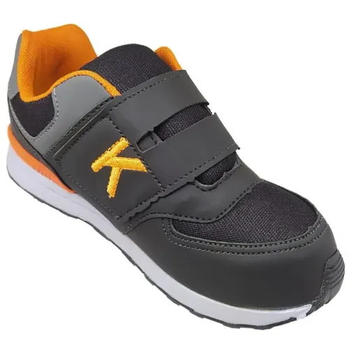Tênis Infantil Masculino KidStar Escolar Preto sem Cadarço K1PL