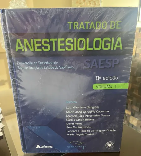 Tratado de Anestesiologia. 8ed. Vol 1 e 2. SAESP. Ed. Atheneu. PRODUTO NOVO