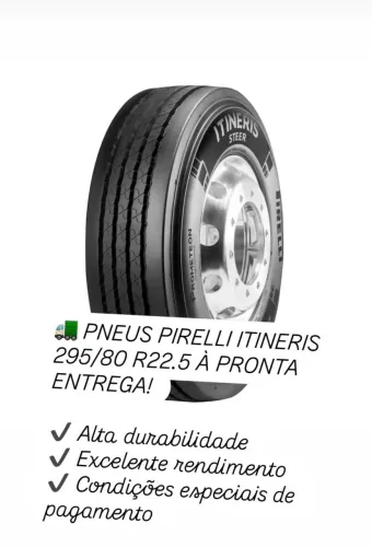 Pneus Pirelli Itineris 295/80 R22 a Pronta entrega