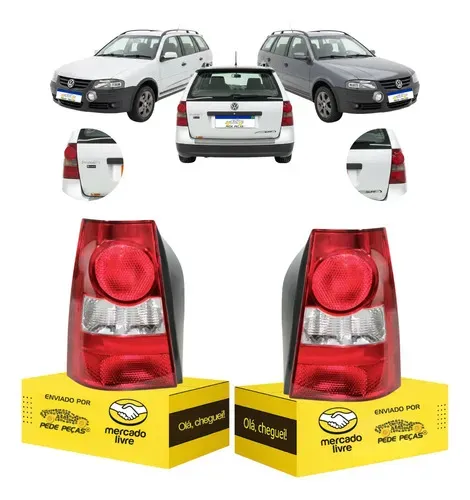 Par Lanterna Traseira Vw Parati G4 2006 2007 A 2013 Novo Ambos Lados Vermelho