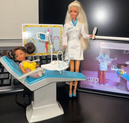 Rara Barbie Dentista de 1997 Playset original vintage