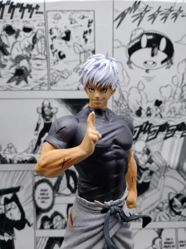 Gojo Satoru Action Figure 23cm Premium - Jujutsu Kaisen (3 rostos/cabeças diferentes)
