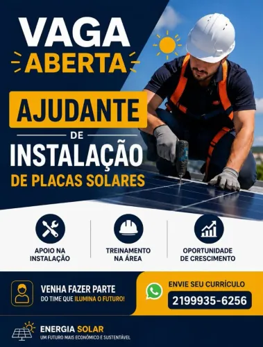 AJUDANTE DE INSTALADOR DE PLACAS SOLARES