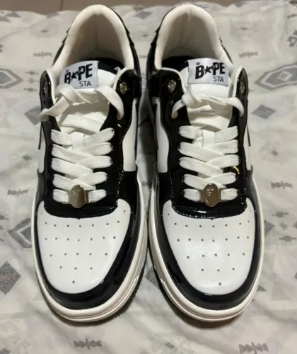 TÊNIS BAPE STA PRETO E BRANCO TAMANHO 41,5 NOVO