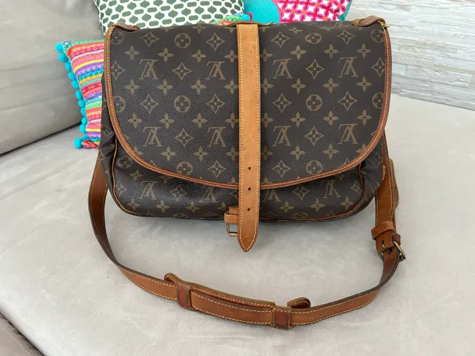 louis vuitton monogram saumur gg - original