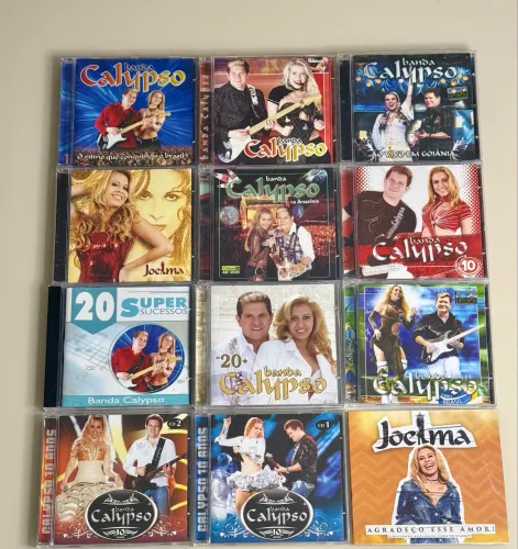 Coleção com 12 Cds Banda Calypso 