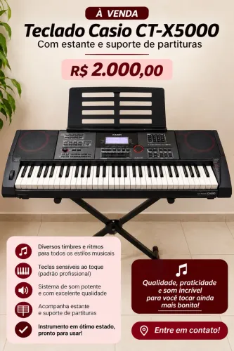 Teclado Cassio CT- X5000