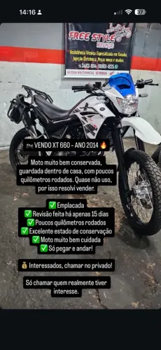 Yamaha XT 660R 2014 - Muito Conservada