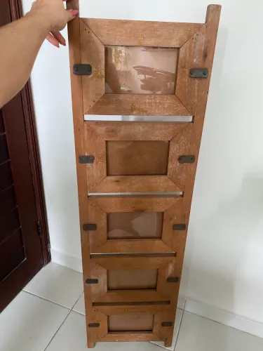 Quadro de madeira pra fotos 5 em 1