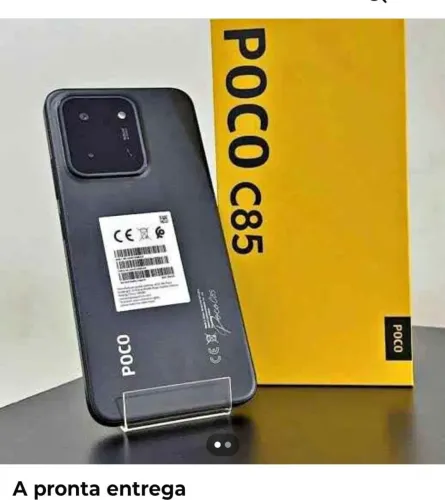 Celular poco c85 128gb+6ram na caixinha sem uso