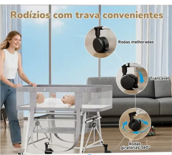 Berço Moisés 3 em 1