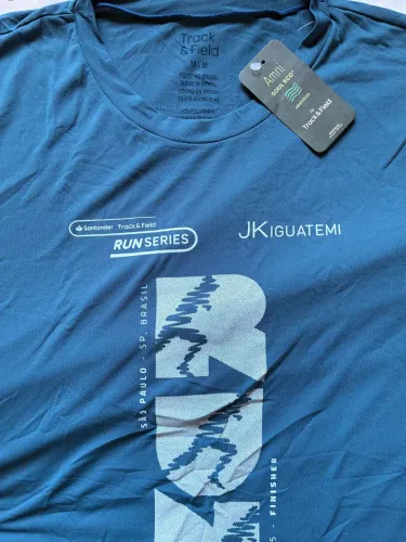 Camiseta track field azul nova m