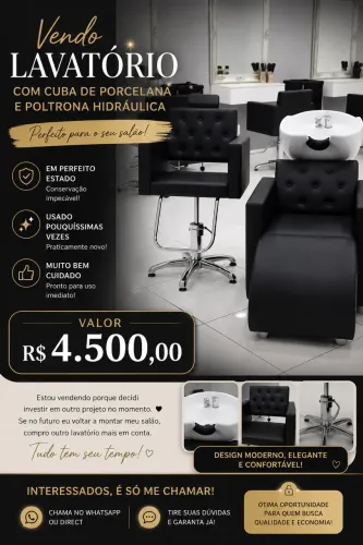 Vendo móveis para salão de beleza