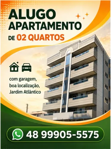 PROMOÇÃO!!! LOCAÇÃO ALUGUEL APARTAMENTO 2 QUARTOS JARDIM ATLÂNTICO FLORIANÓPOLIS FLORIPA