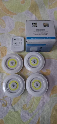4 Luminária sem fio c/controle