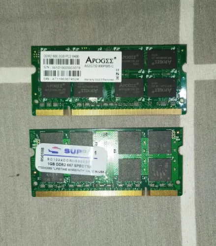 3GB RAM DDR2 (1x1GB, 1x2GB)