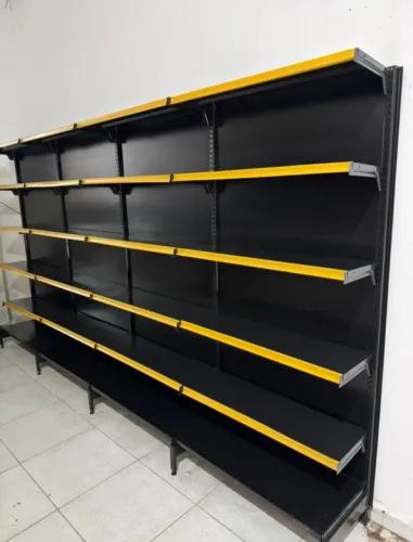 Gôndolas prateleiras pronta entrega novos na caixa direto de fábrica 