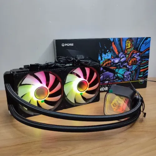 Water Cooler PCYes Tundra Black Vulcan ARGB 240mm