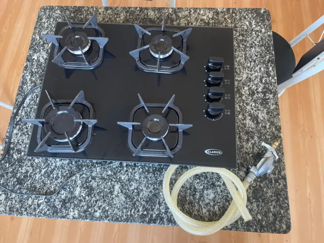 fogão cooktop + mangueira