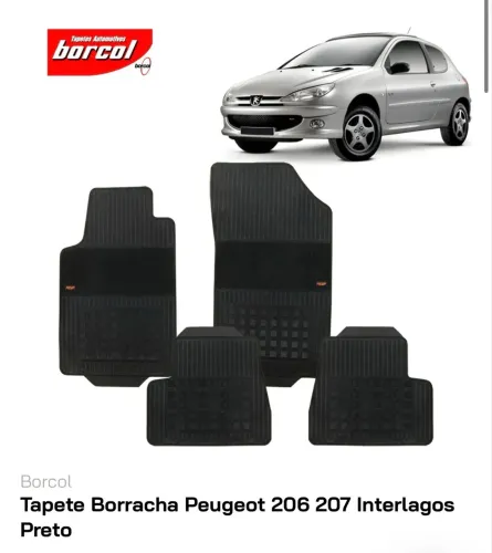 Tapete Borcol Pegeout 206/207 !! Melhor preço da web